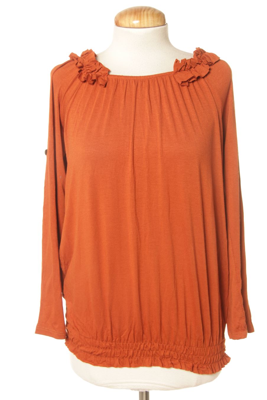 Blouse à manches longues Made in italy de la taille M, de couleur marron
