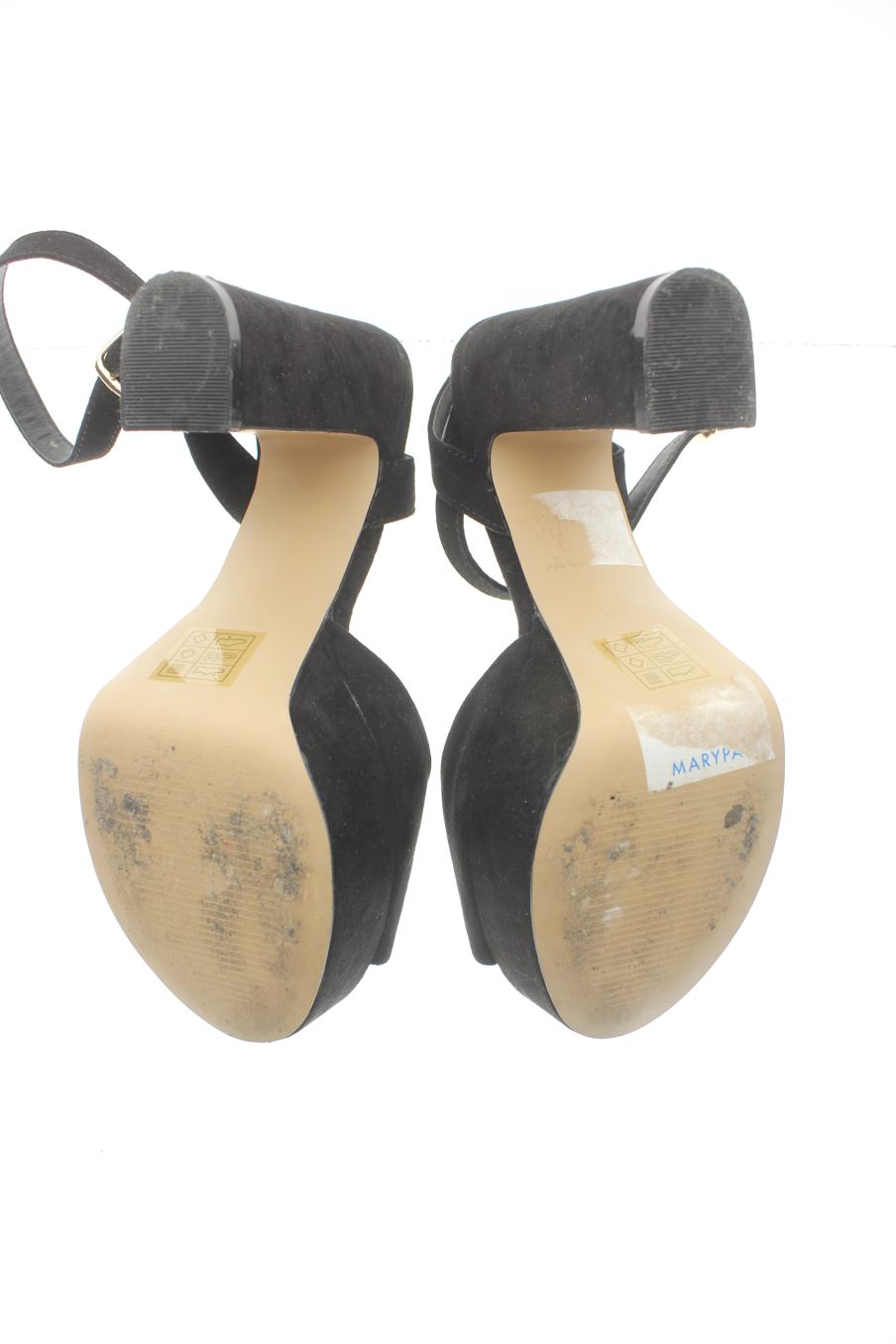 Zapatos Sandalias NiÃ±a Talla 38 Heeled Sandalias Negras Marypaz