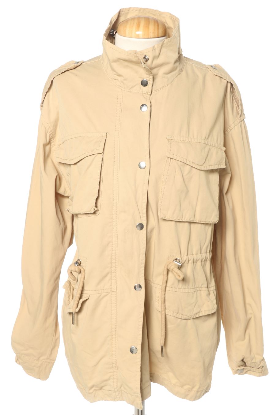 Blouson Bershka de la taille M, de couleur beige