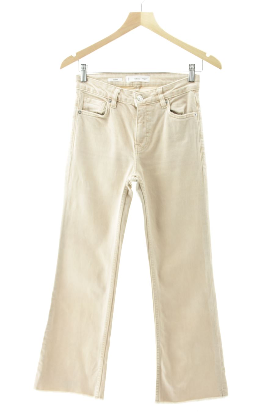 Jeans Mango de la taille 34, de couleur beige de denim
