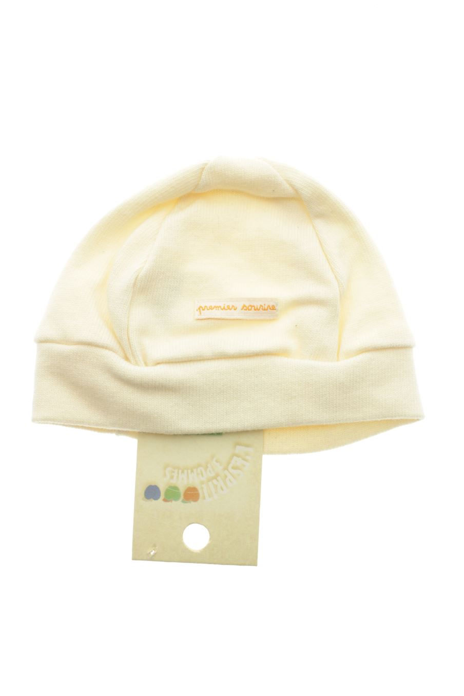 Gorro de 3 Pommes de la talla 0-6 meses con etiqueta
