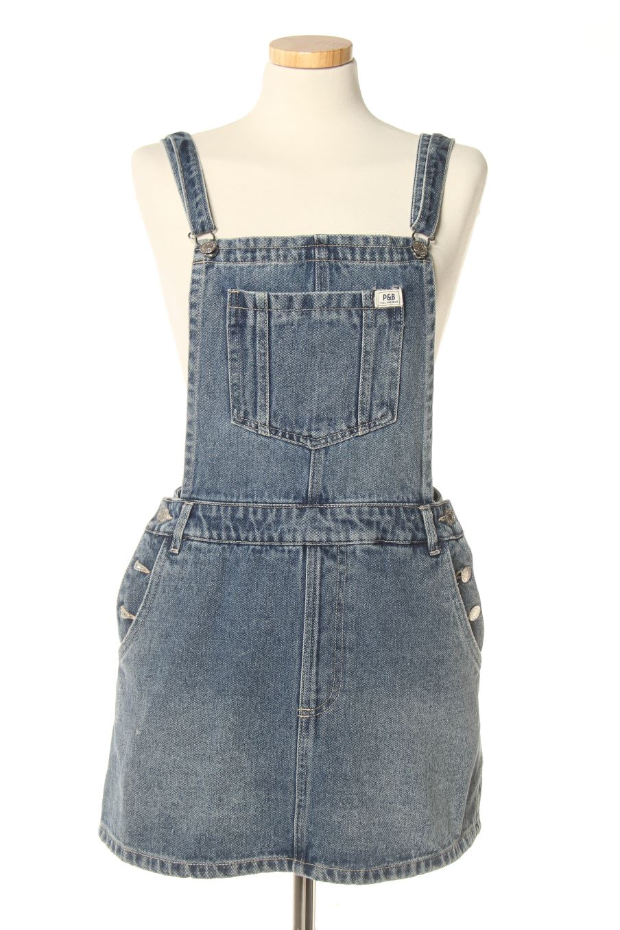 Robe casual Pull & Bear de la taille M, de couleur bleu de denim