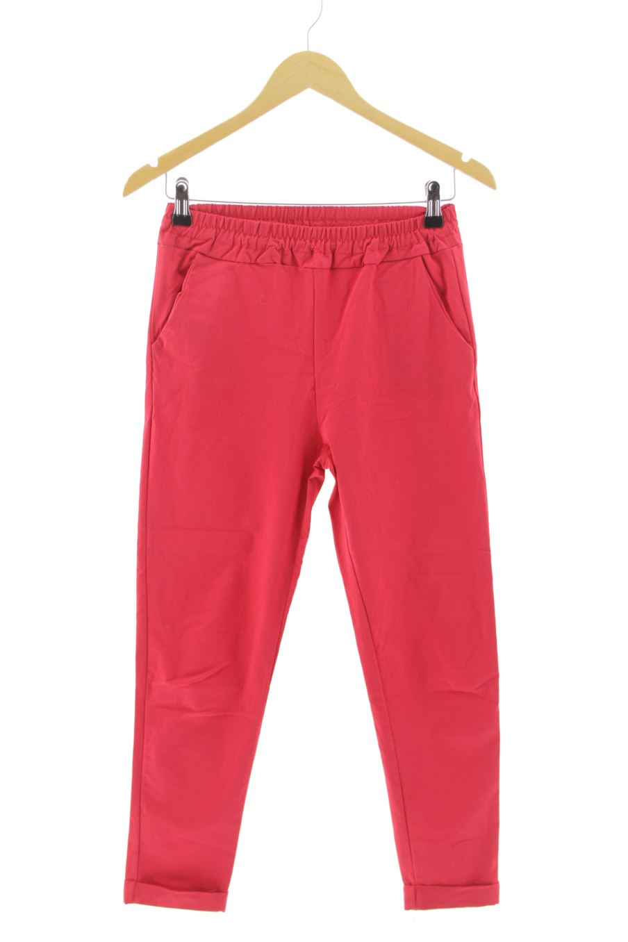 Pantalon Made in italy de la taille M, de couleur rouge