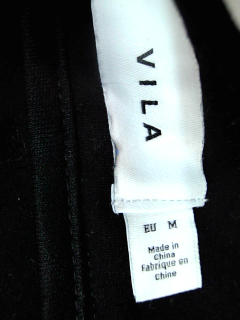 Pantalon Vila de la taille M, de couleur noir