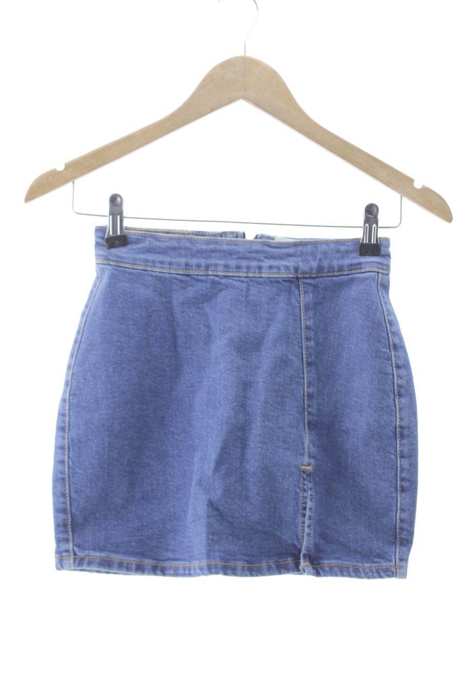 Jupe Bershka de la taille 32, de couleur bleu de denim