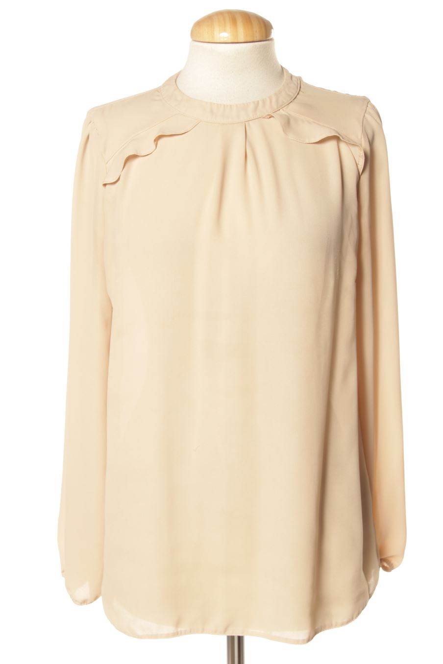 Blouse à manches longues Dorothy Perkins de la taille 38, de couleur beige