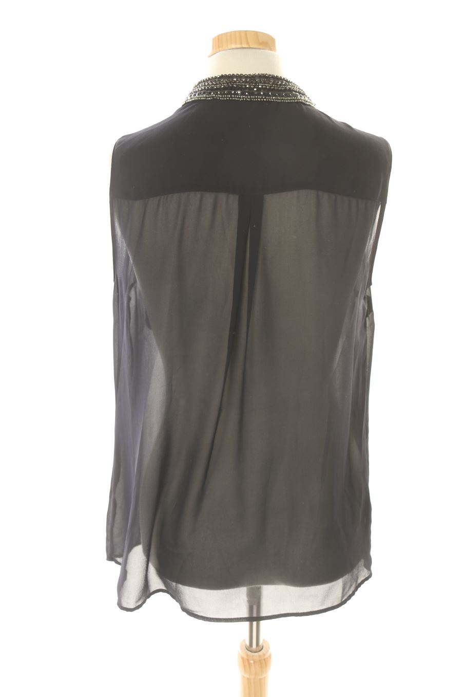 Camisa sin mangas de Zara de la talla M, de color azul marino