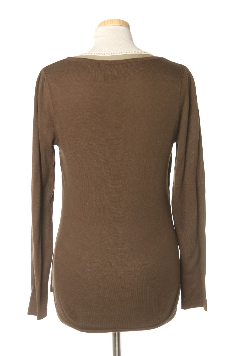 Pull Amitié de la taille 38, de couleur vert