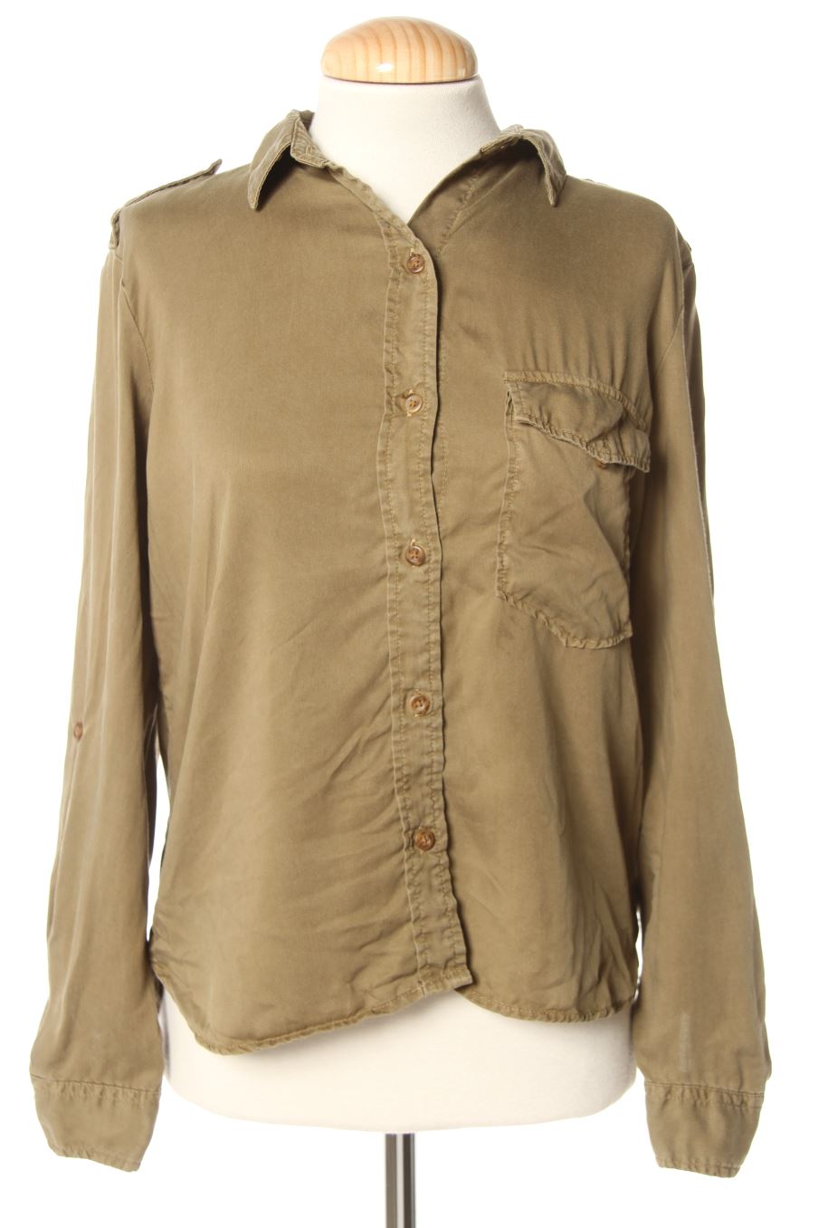 Hemd von Bershka Größe XS, Farbe Grün, für