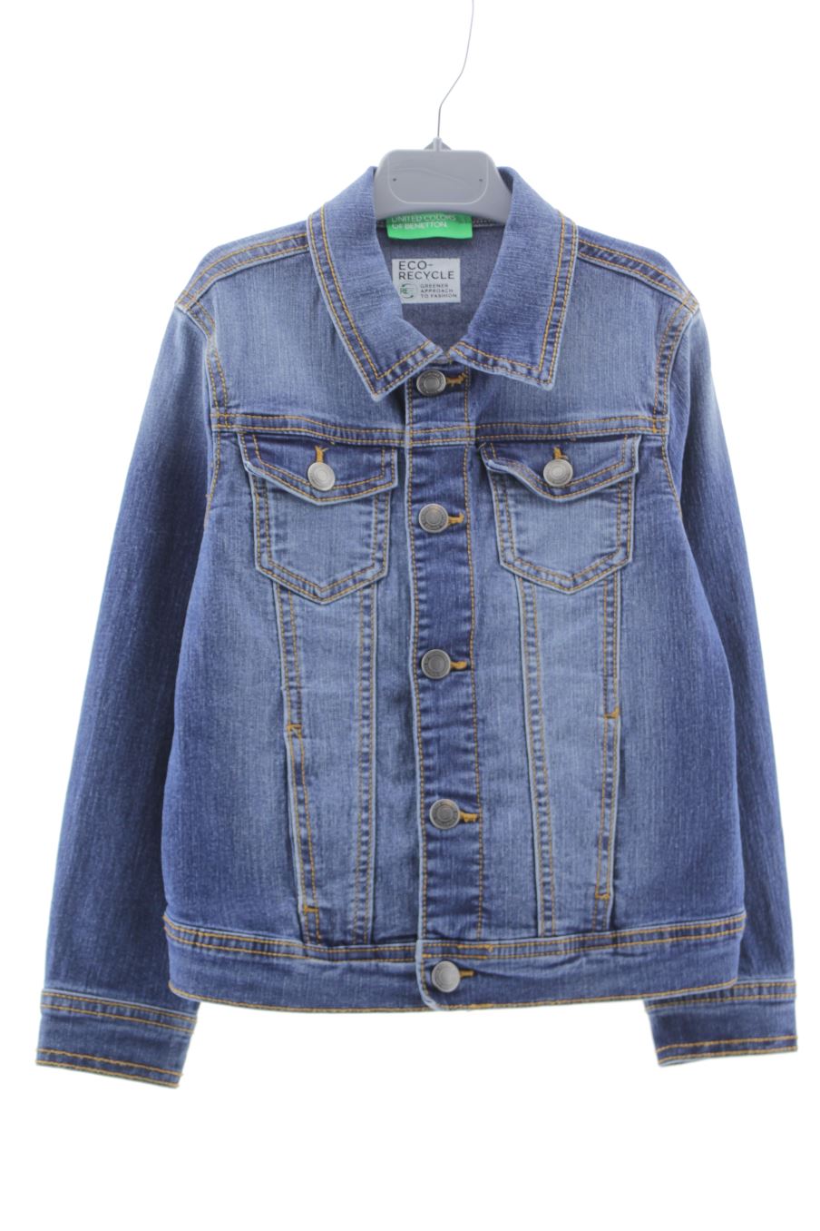 Cazadora de Benetton de la talla 6 años de denim de segunda mano