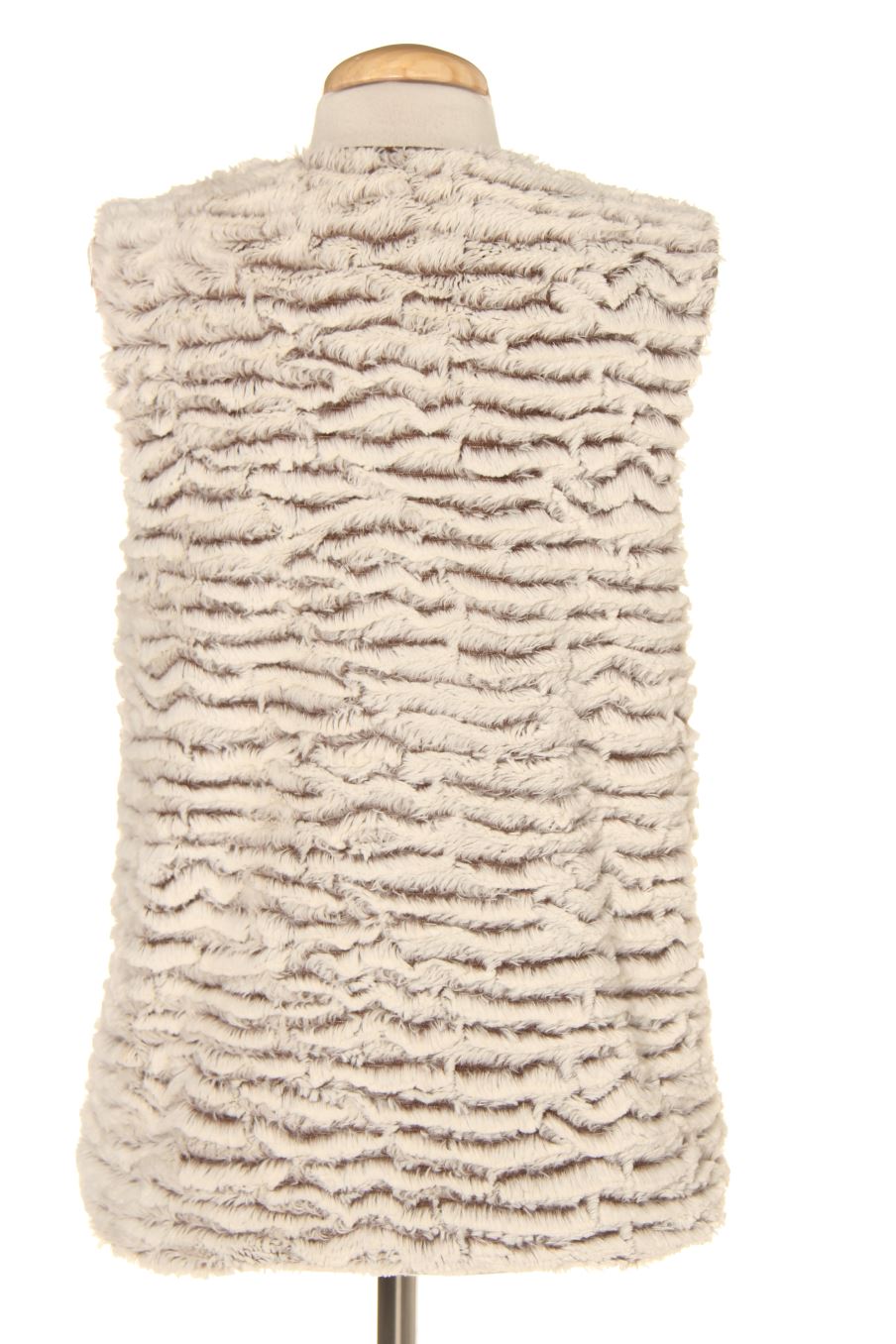 Chaleco de tela de Salvador Bachiller de la talla S, de color beige