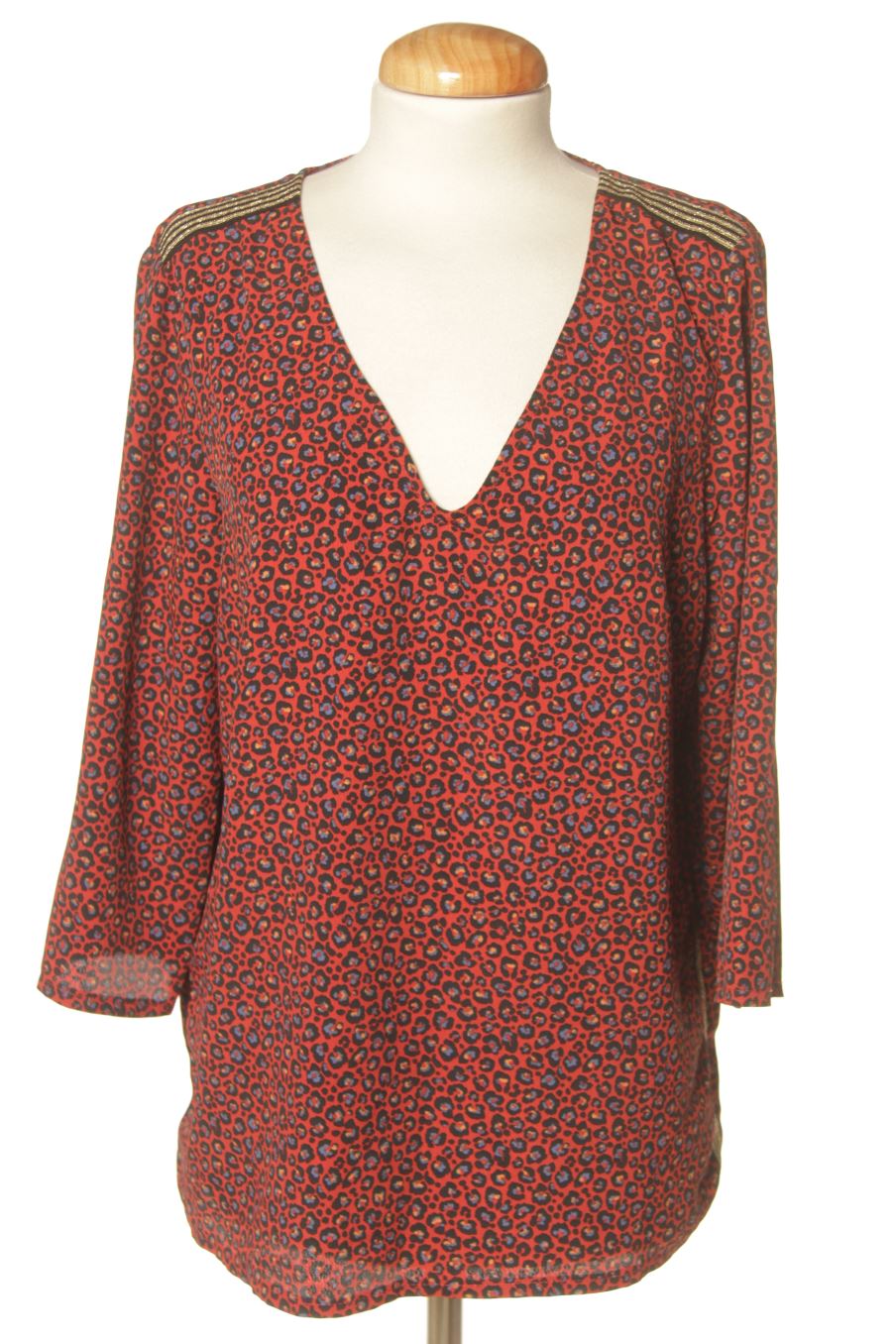 Blouse à manches longues Promod de la taille 40, de couleur imprimés