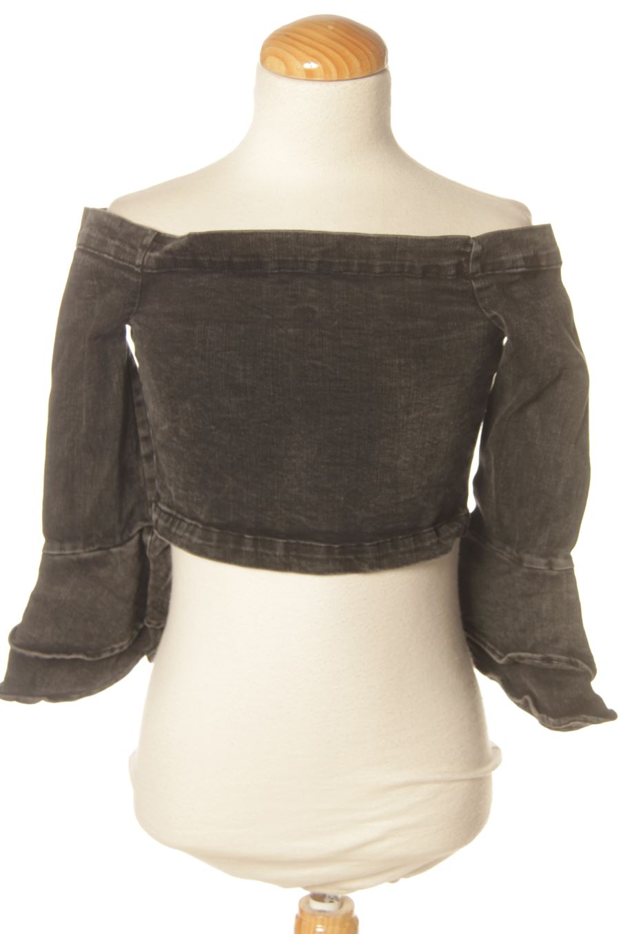 Top Zara de la taille XS, de couleur noir de denim