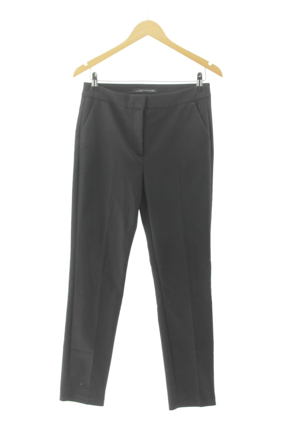 Pantalon Zara de la taille 38, de couleur noir