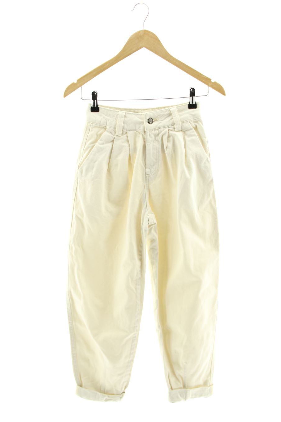 Vaqueros de Bershka de la talla 32, de color beige de ropa vaquera