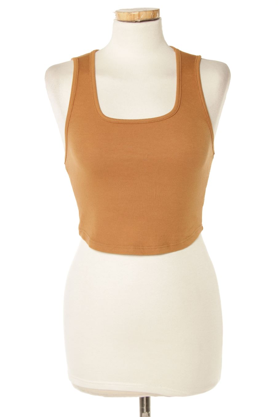 Camiseta sin mangas de Maala de la talla S, de color marrón