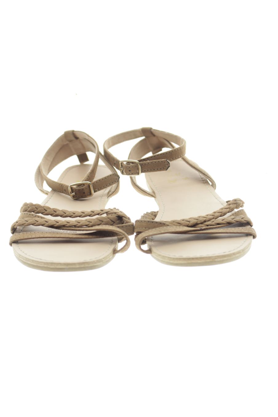 Sandalias planas de H&M de la talla 35, de color marrón de