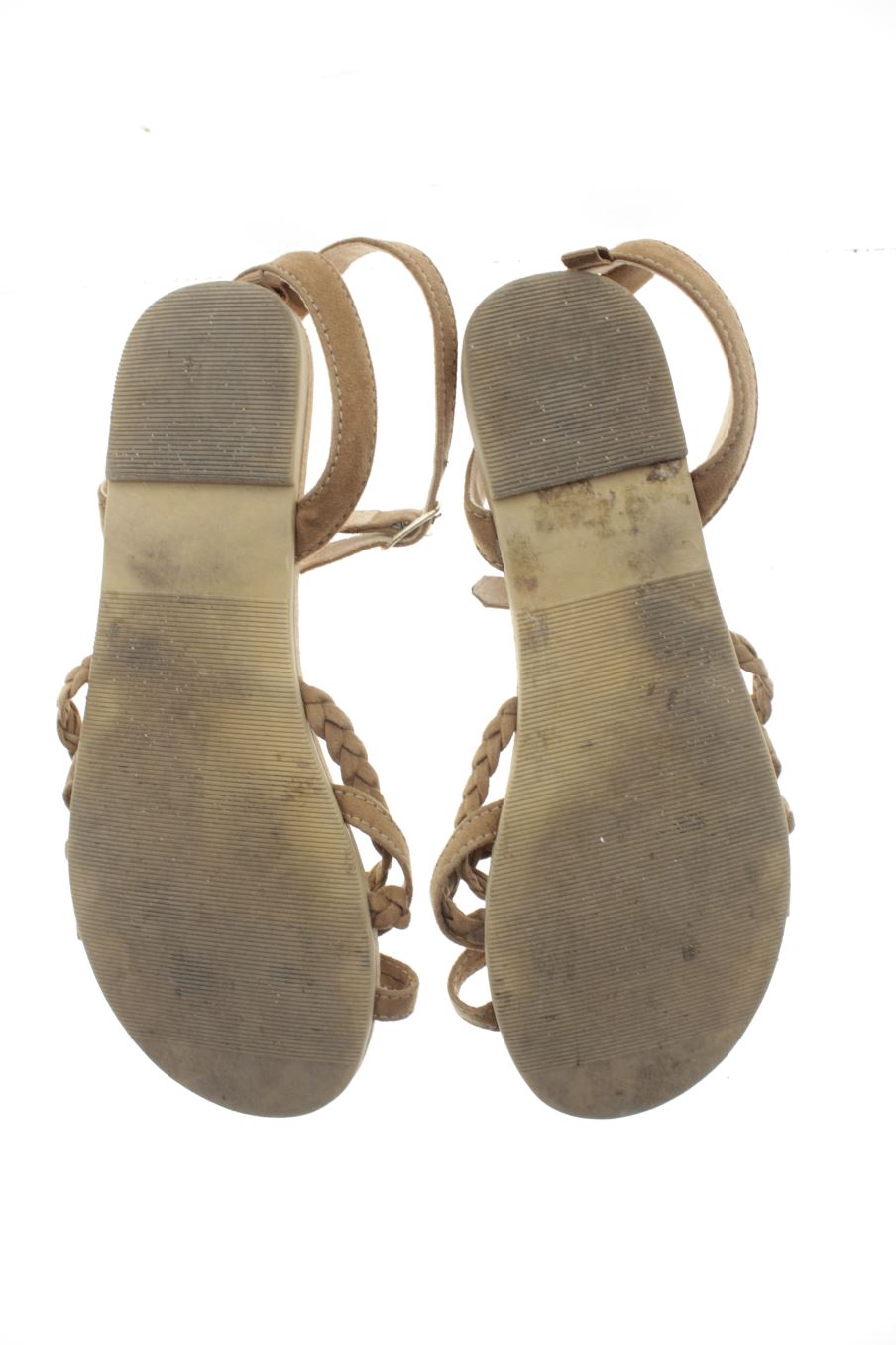 Sandalias planas de H&M de la talla 35, de color marrón de
