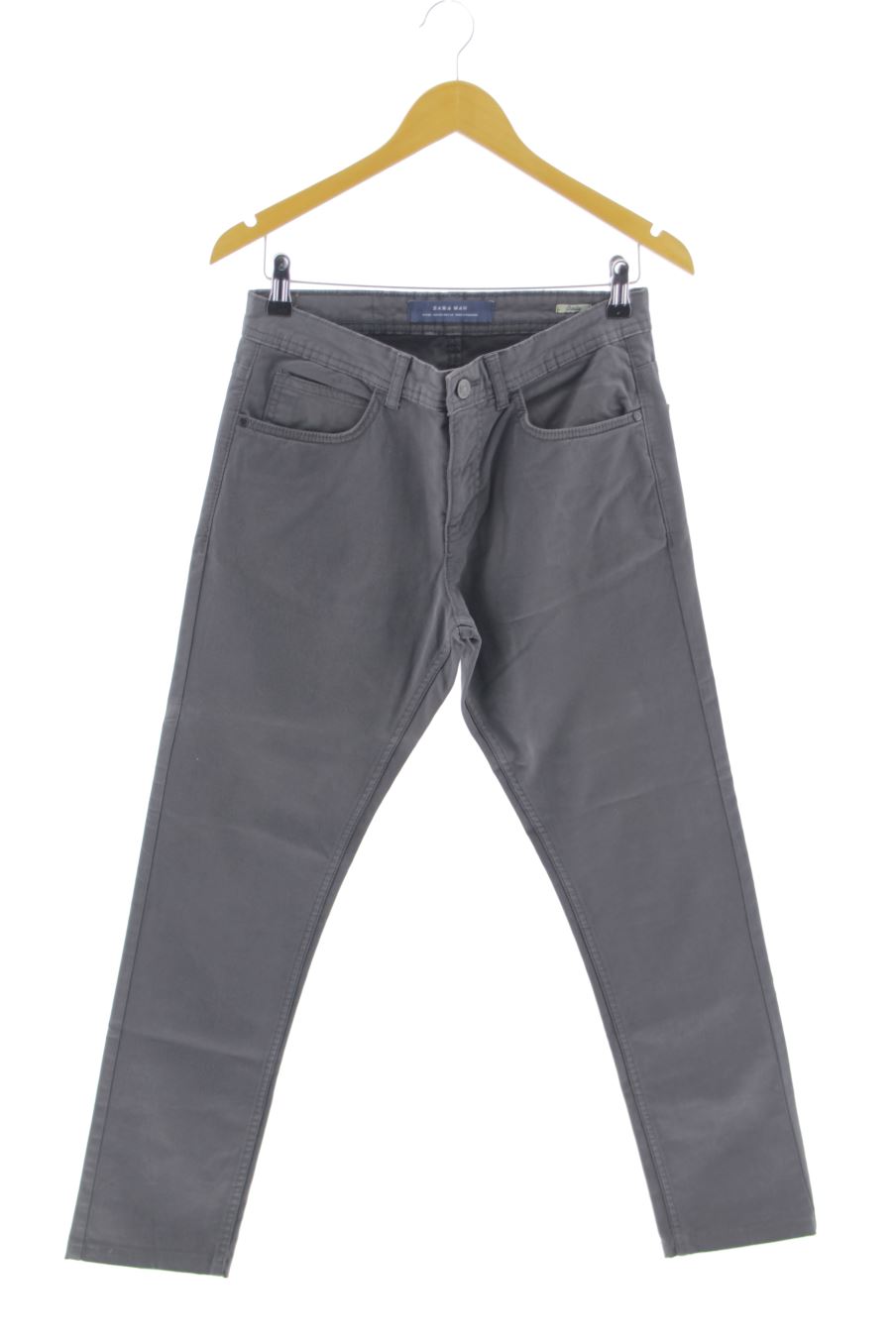 Vaquero de Zara de la talla 36, de color gris de ropa vaquera
