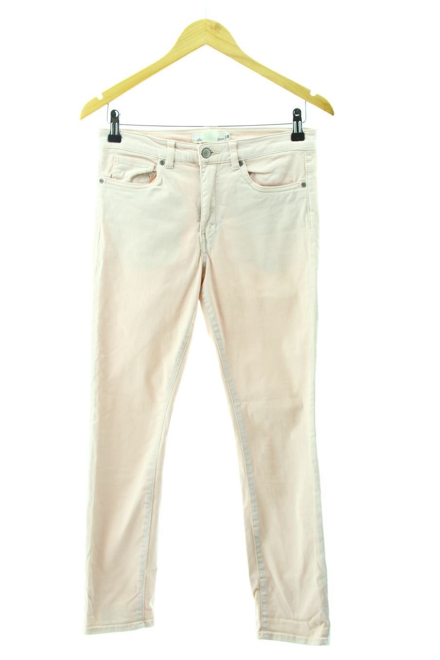 Jeans H&M de la taille 36, de couleur beige de denim