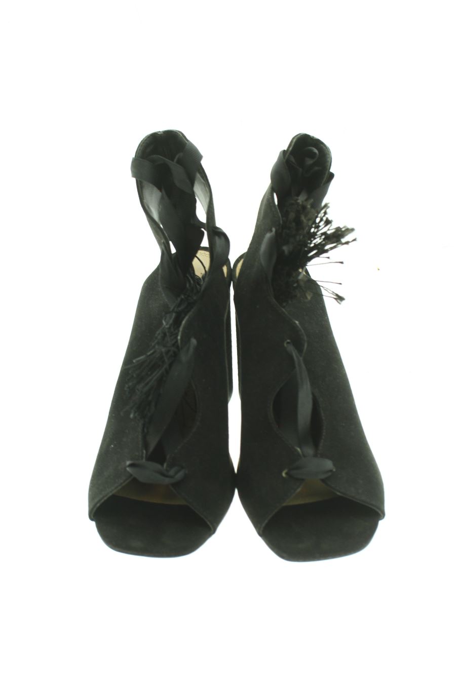 Sandalias tacon de ASOS de la talla 36, de color negro de