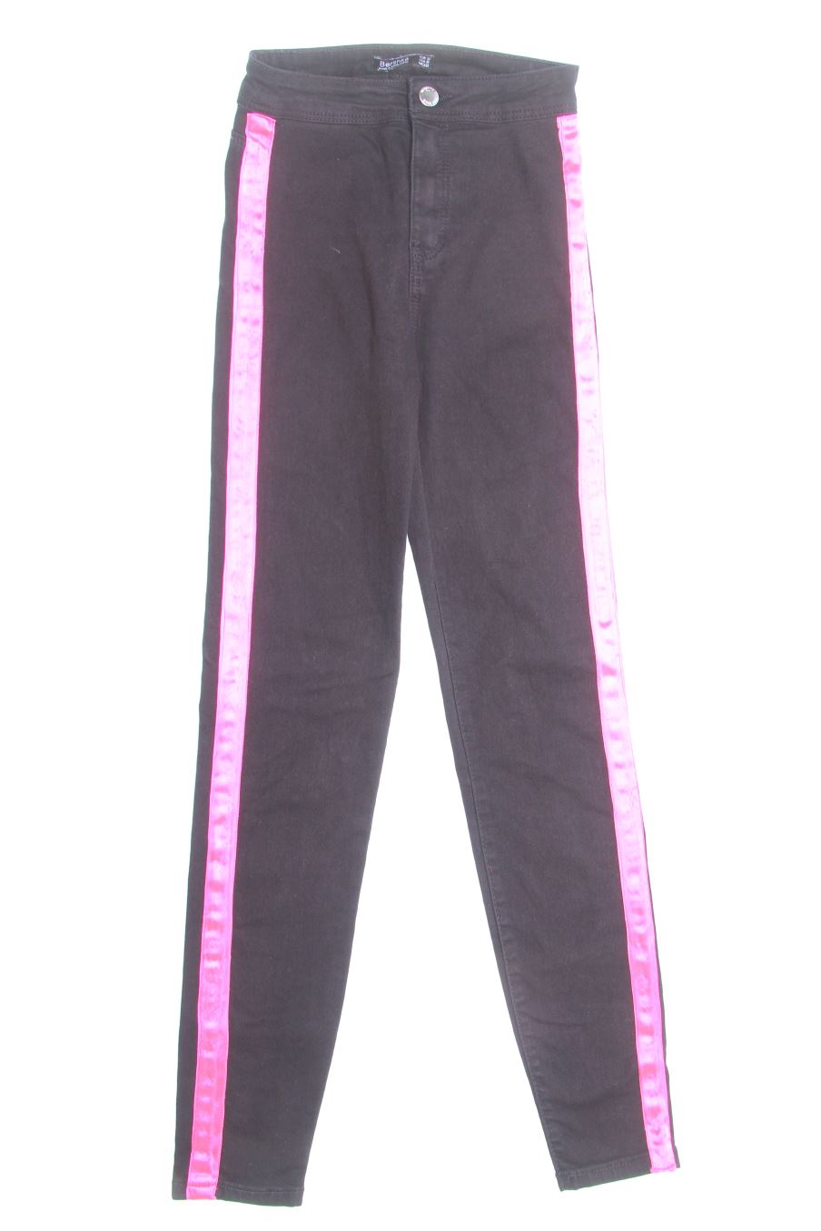 Vaqueros de Bershka de la talla 32, de color negro de ropa vaquera
