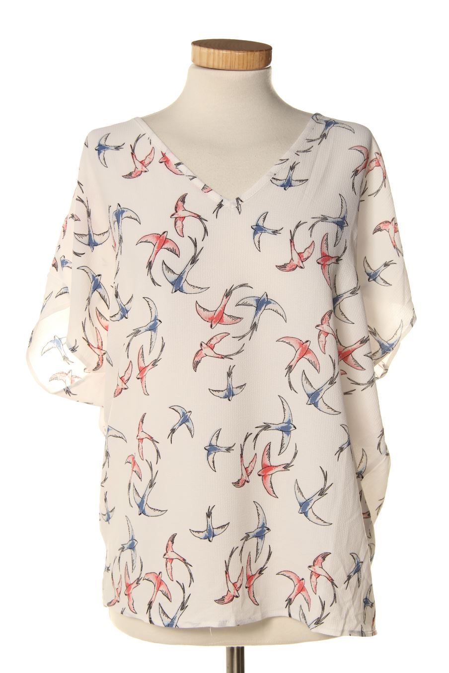 Blouse à manches courtes Samar Moda de la taille S, de couleur imprimés