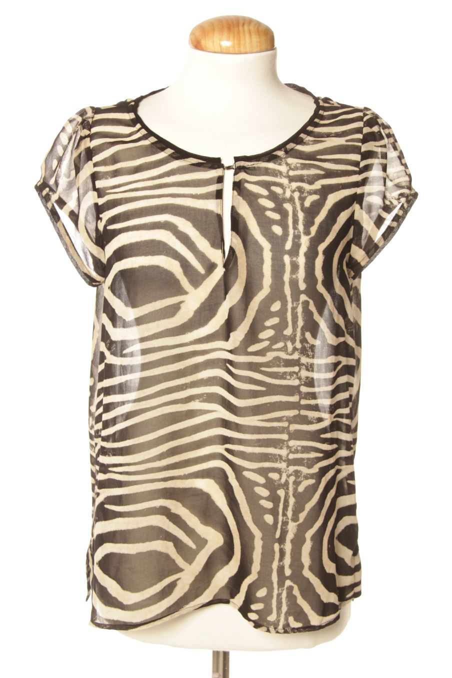 Blouse à manches courtes Zara de la taille M, de couleur imprimés
