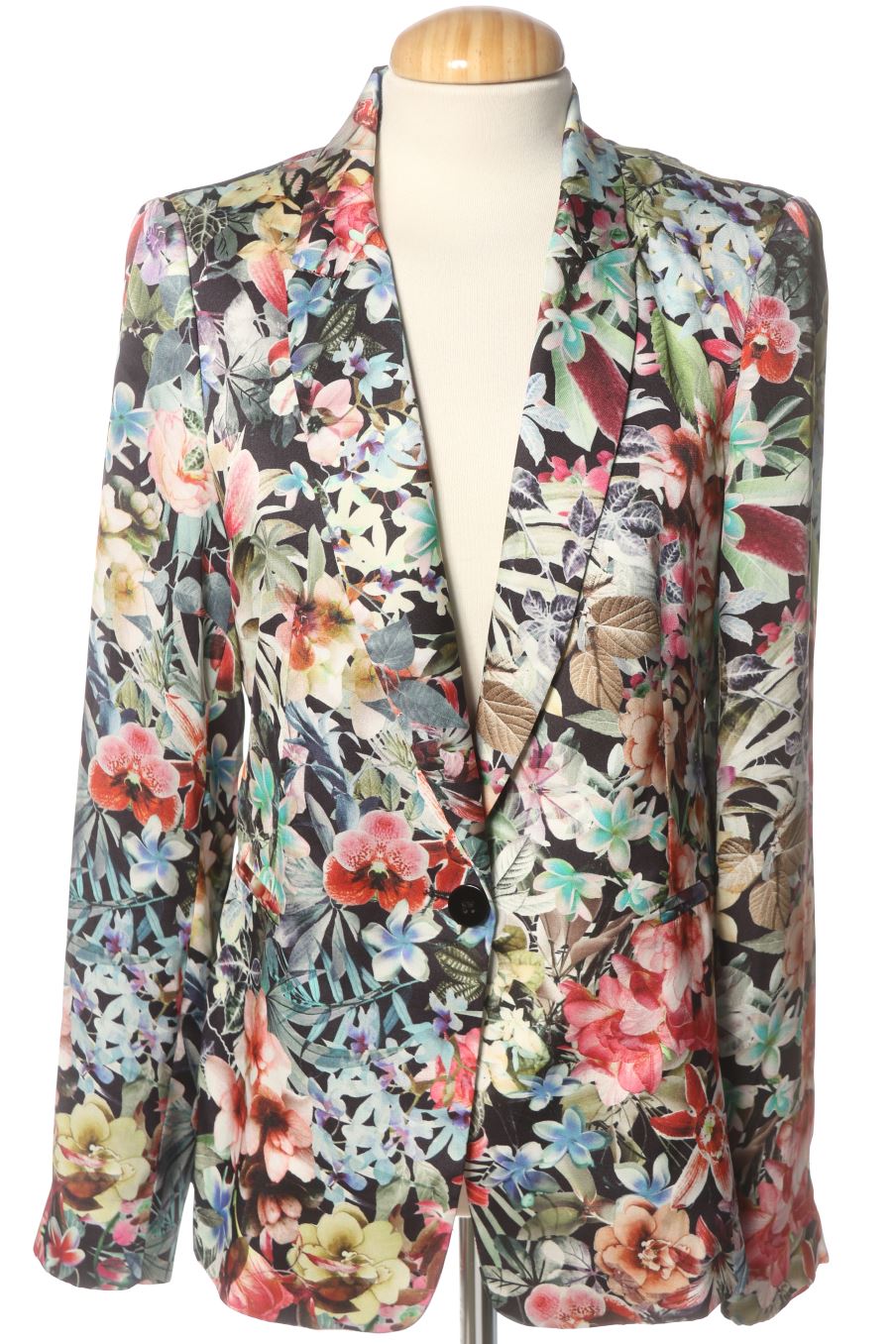 Blazer Zara de la taille M, de couleur fleurs