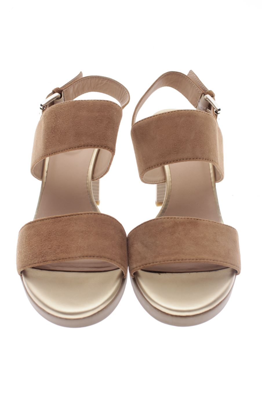 Sandalias tacon de Geox de la talla 40, de color marrón de