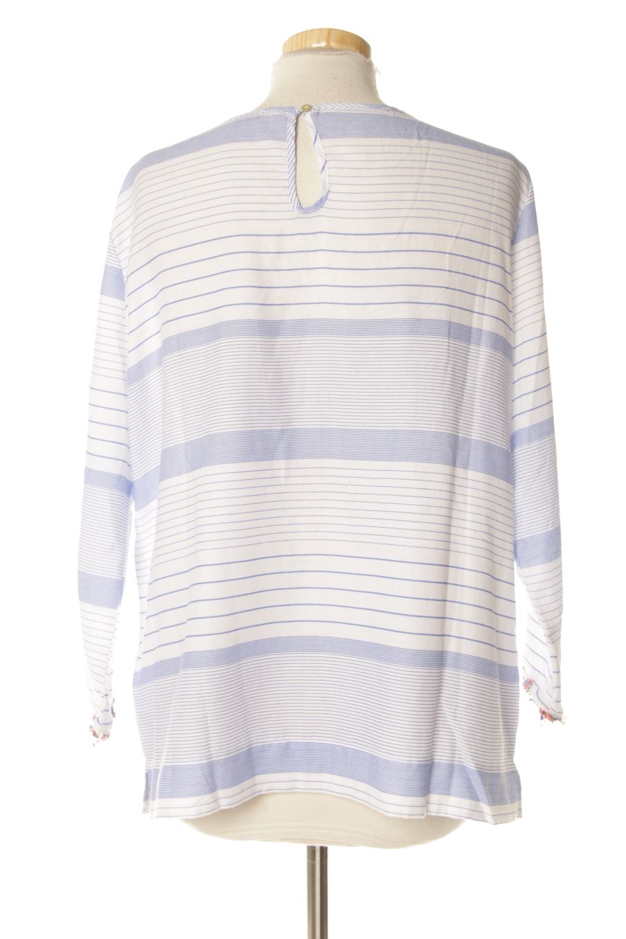 Blusa de manga larga de Lamorena de la talla XL, de color rayas