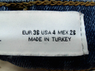 Vaqueros de Zara de la talla 36, de color azul de ropa vaquera