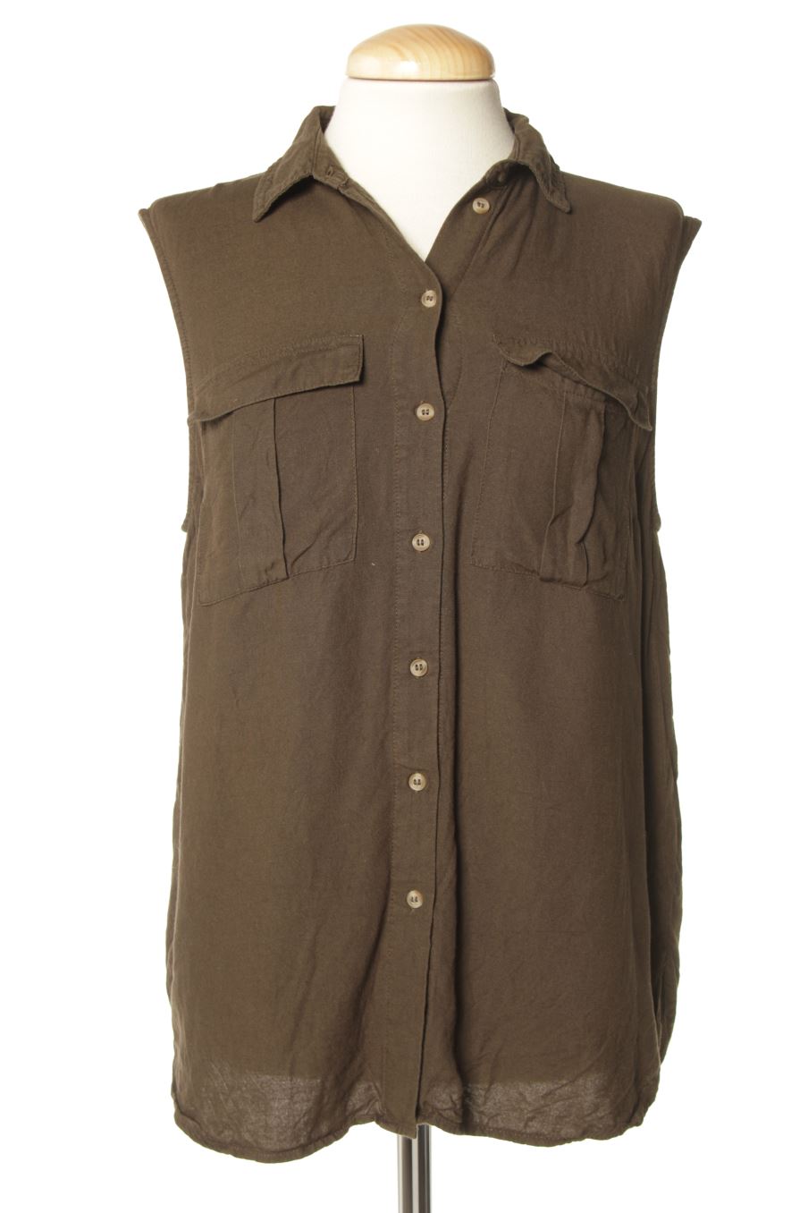 Chemise sans manches H&M de la taille 38, de couleur vert