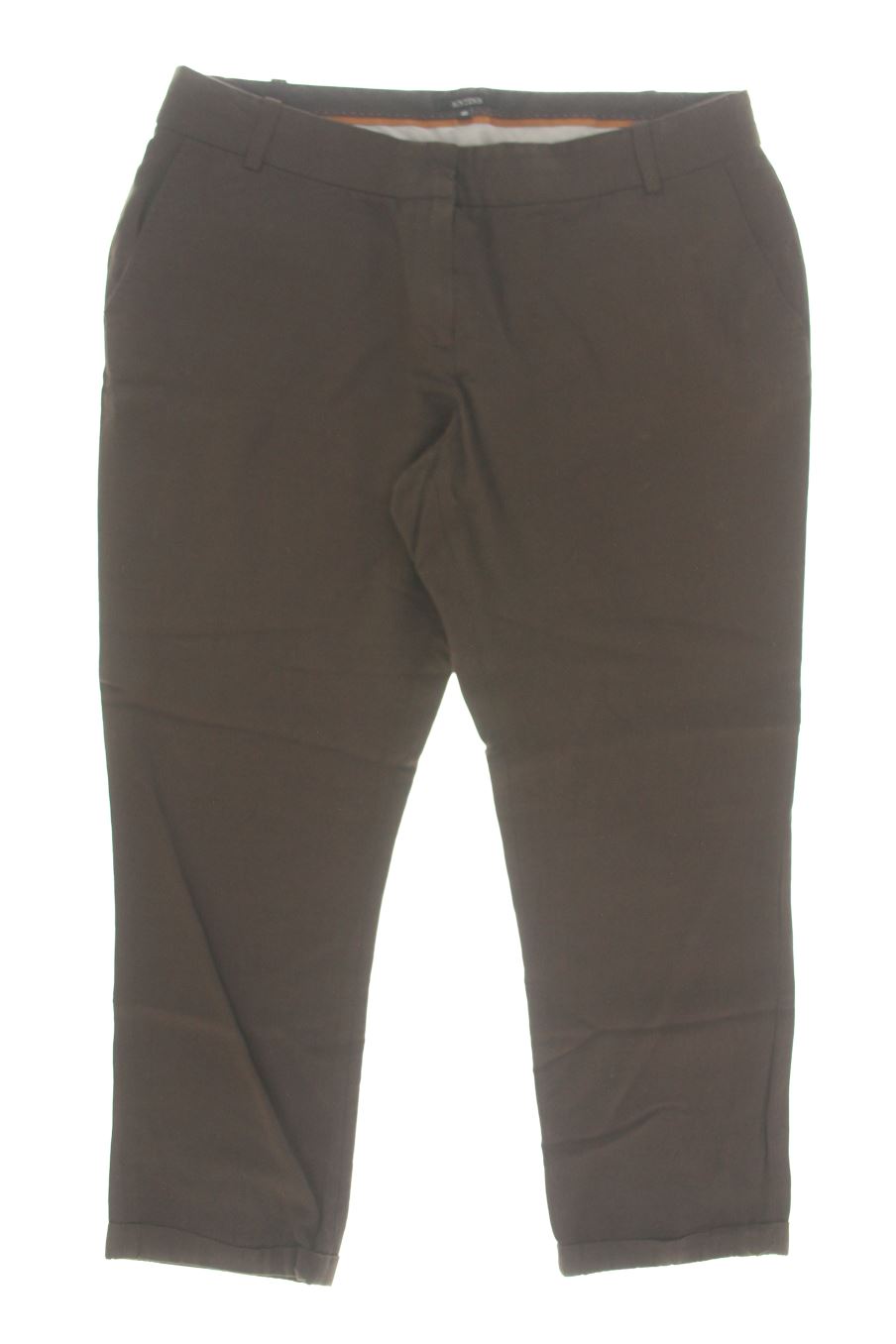 Pantalones de sintesis de la talla 46, de color marrón