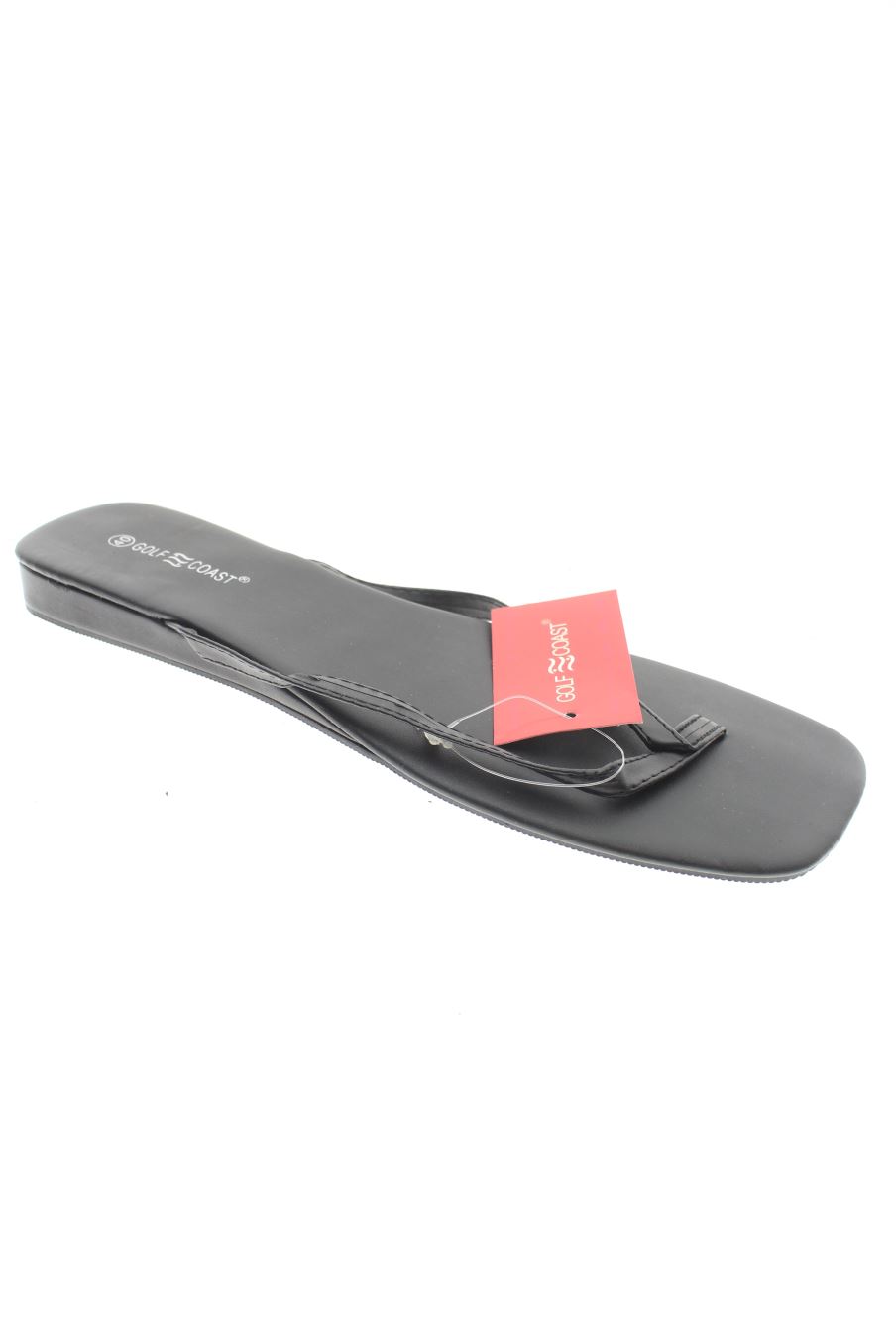 Sandalias planas de Golf Coast de la talla 40, de color negro de