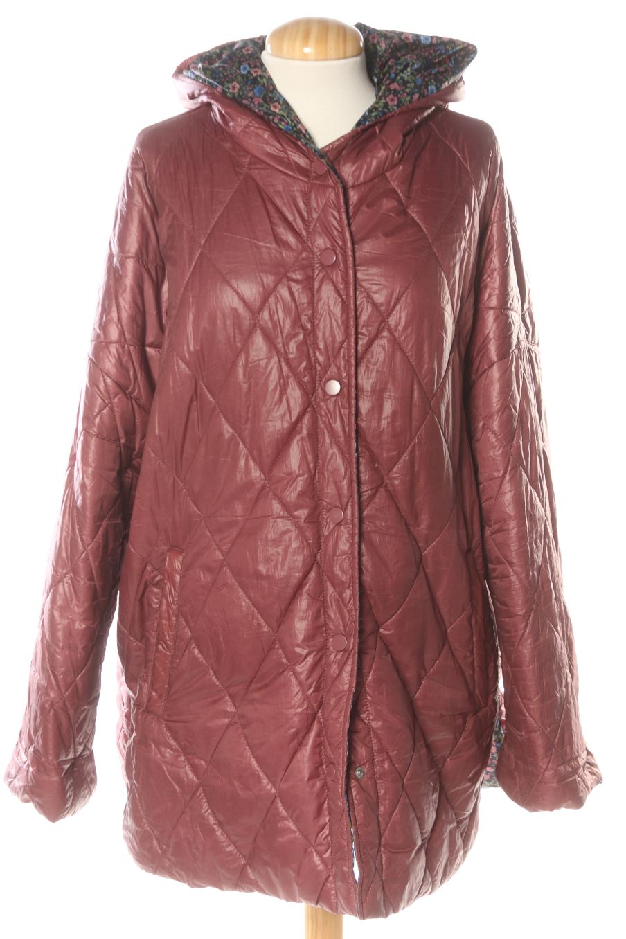 Abrigo de PERCENTIL de la talla XL, de color burdeos