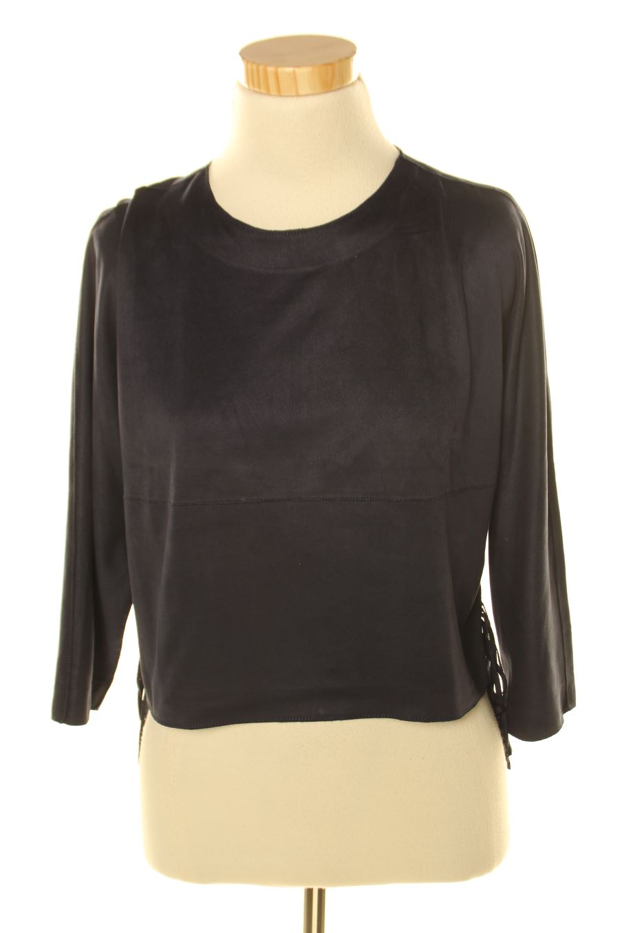 Blouse à manches longues Trafaluc de la taille M, de couleur bleu marine