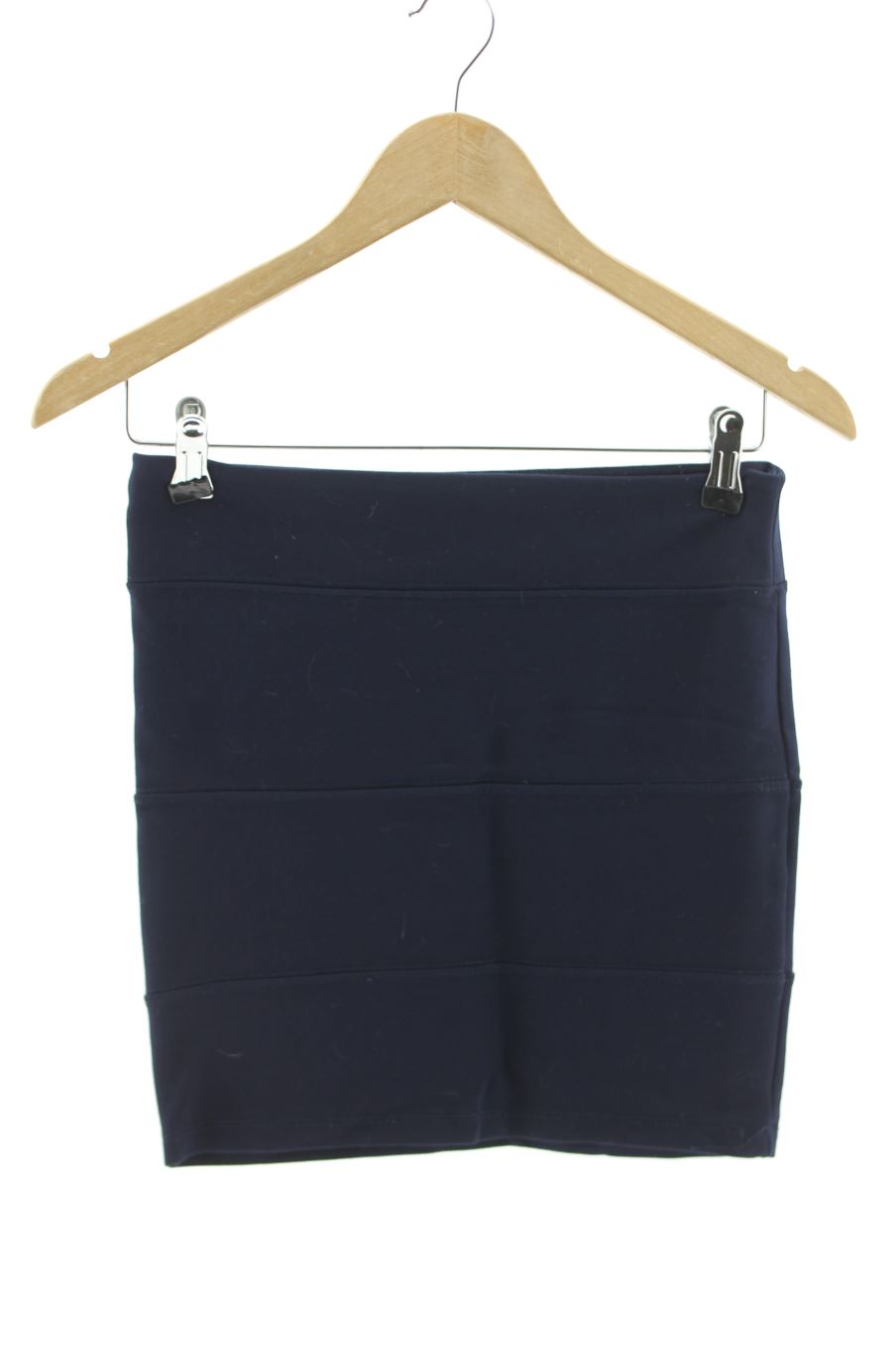 Jupe Stradivarius de la taille S, de couleur bleu marine