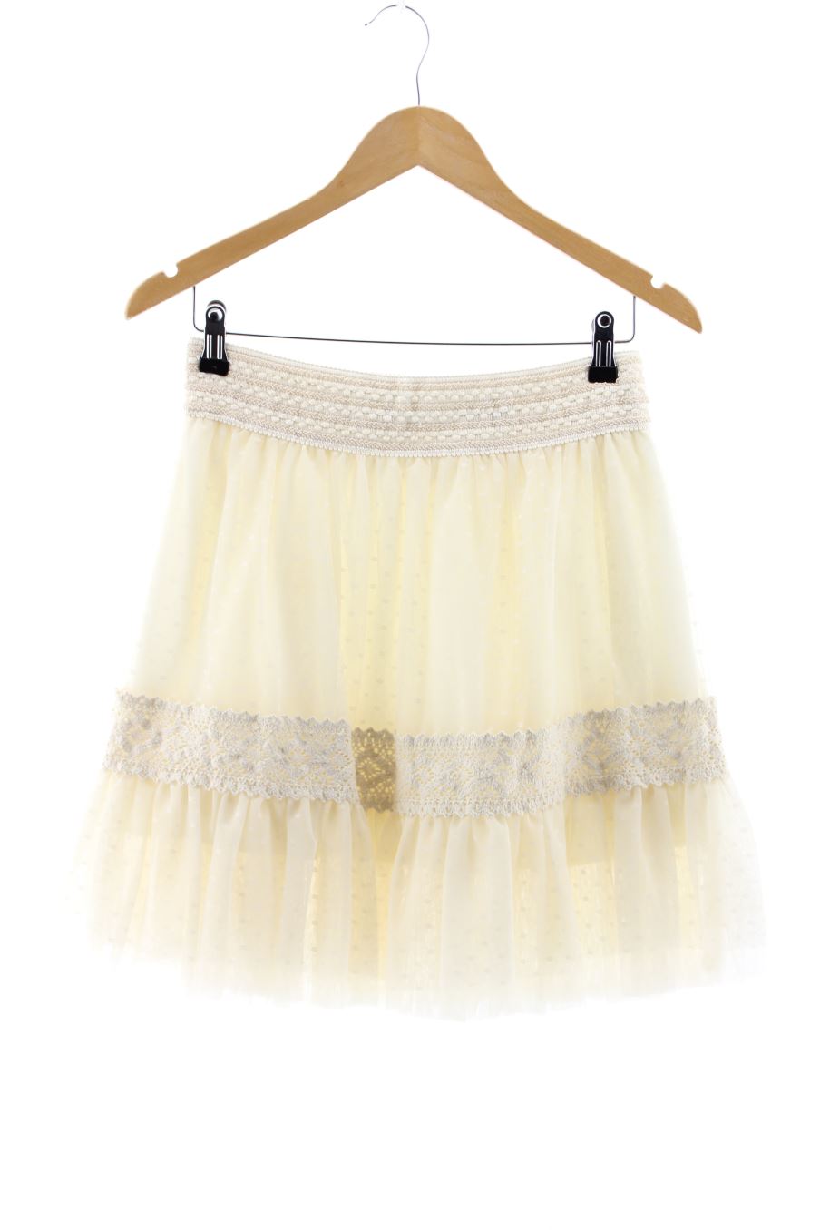 Jupe Fórmula Joven de la taille 42, de couleur beige