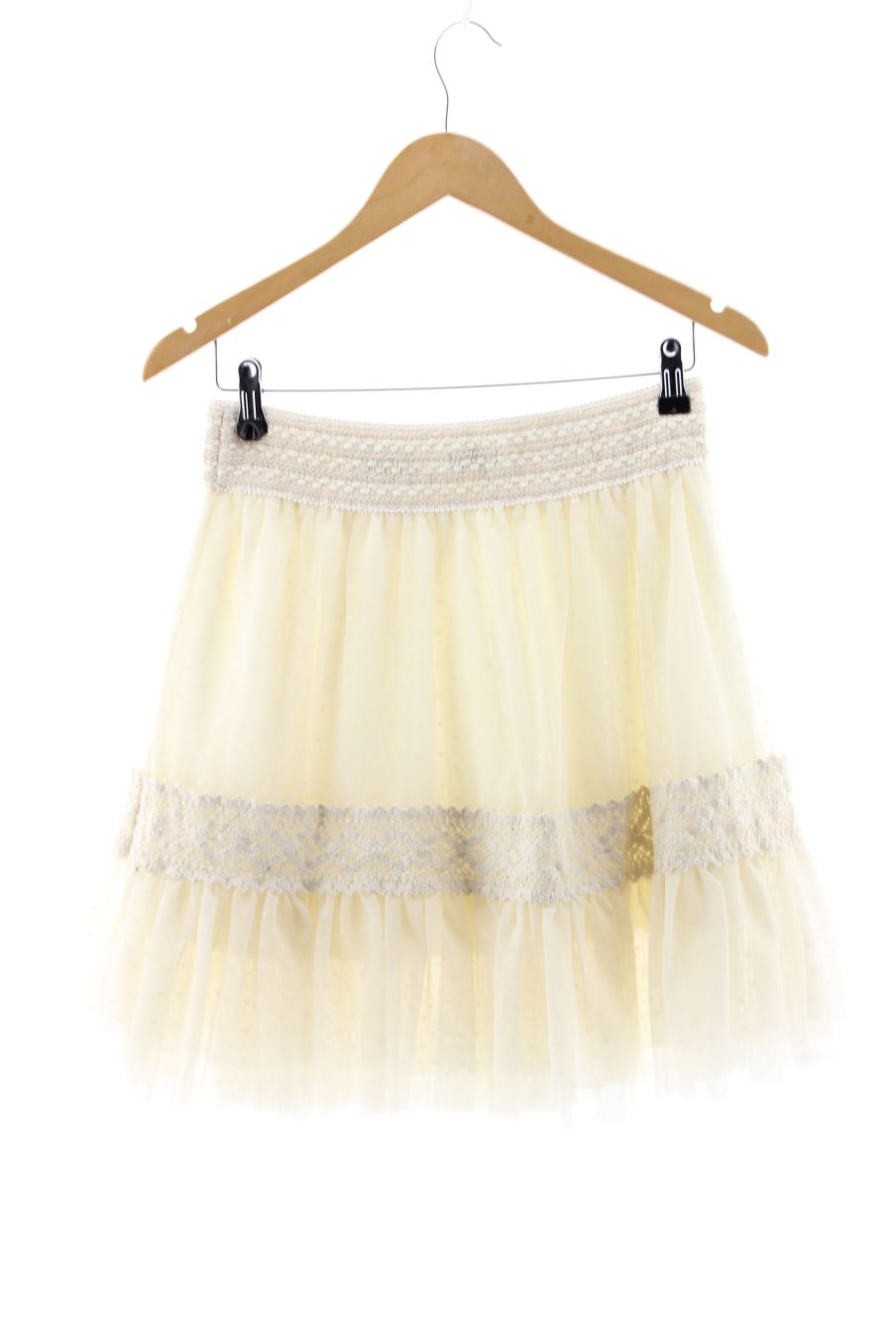 Jupe Fórmula Joven de la taille 42, de couleur beige