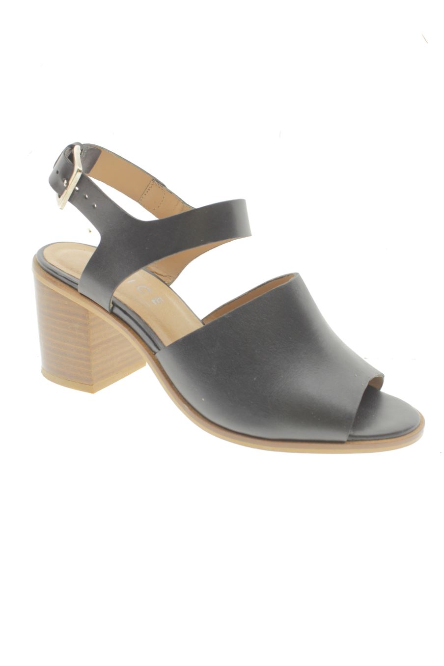 Sandalias tacon de OFFICE LONDON de la talla 37, de color negro de