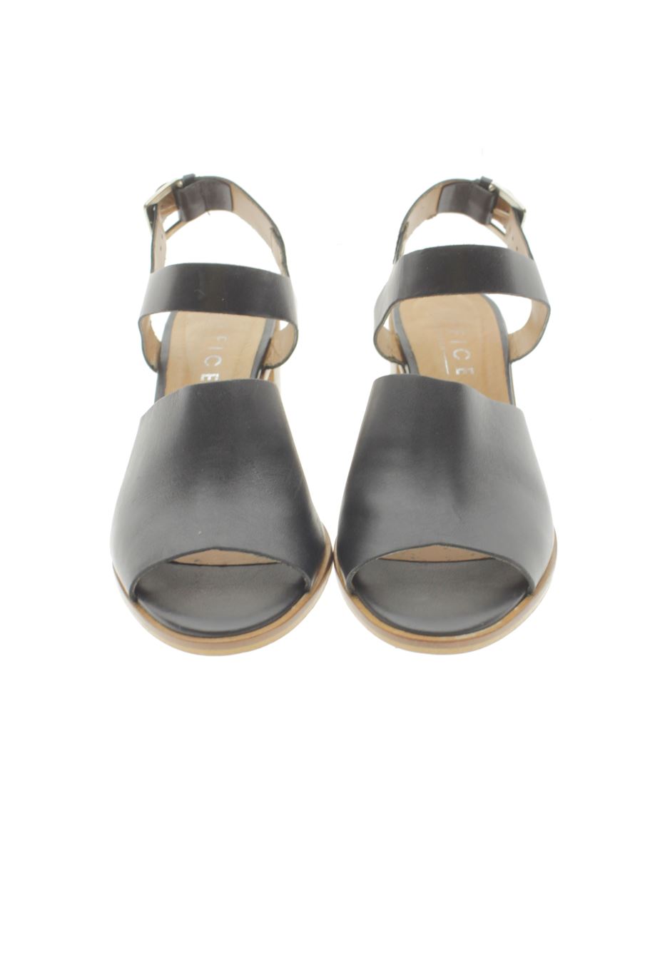 Sandalias tacon de OFFICE LONDON de la talla 37, de color negro de
