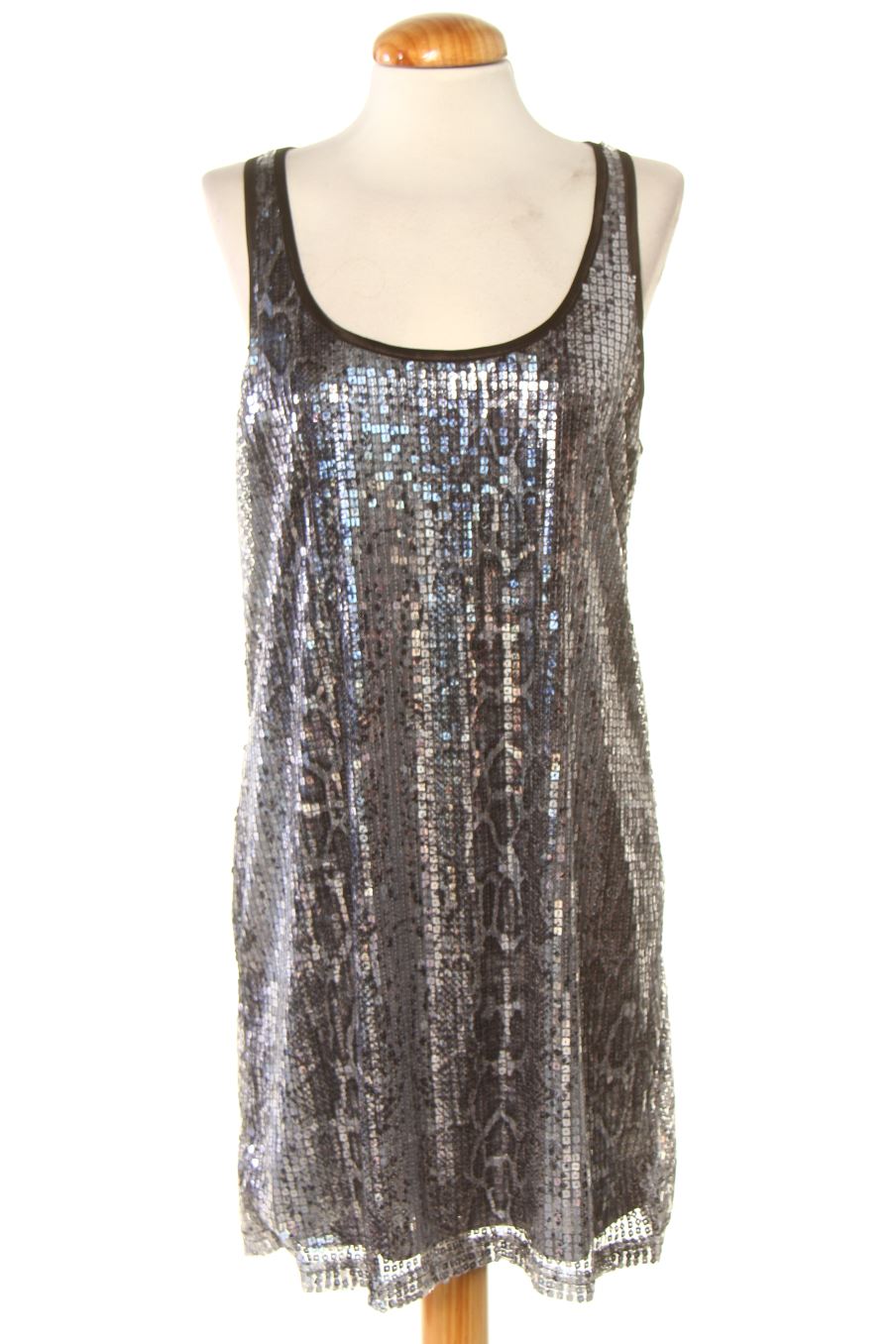 Robe casual Bershka de la taille L, de couleur argenté