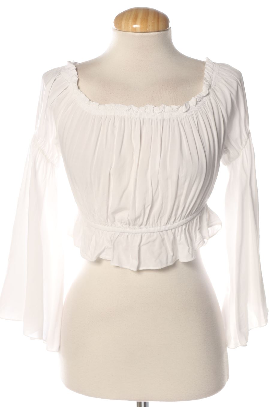 Blouse à manches longues PERCENTIL de la taille S, de couleur blanc