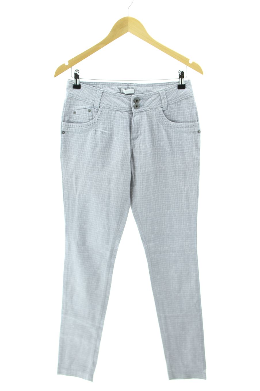 Vaqueros de Promod de la talla 38, de color gris de ropa vaquera