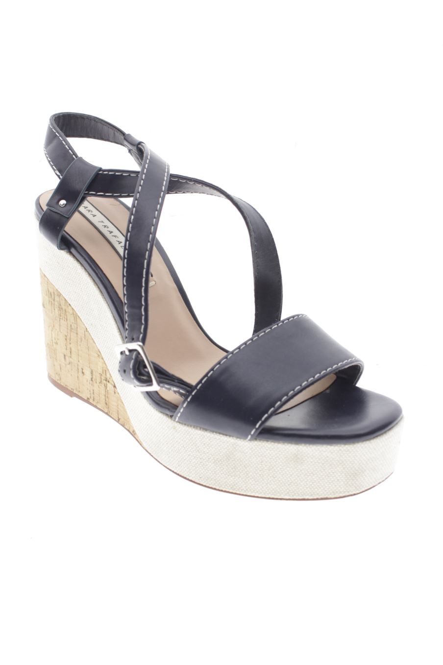 Plataformas de Zara de la talla 39, de color azul marino de