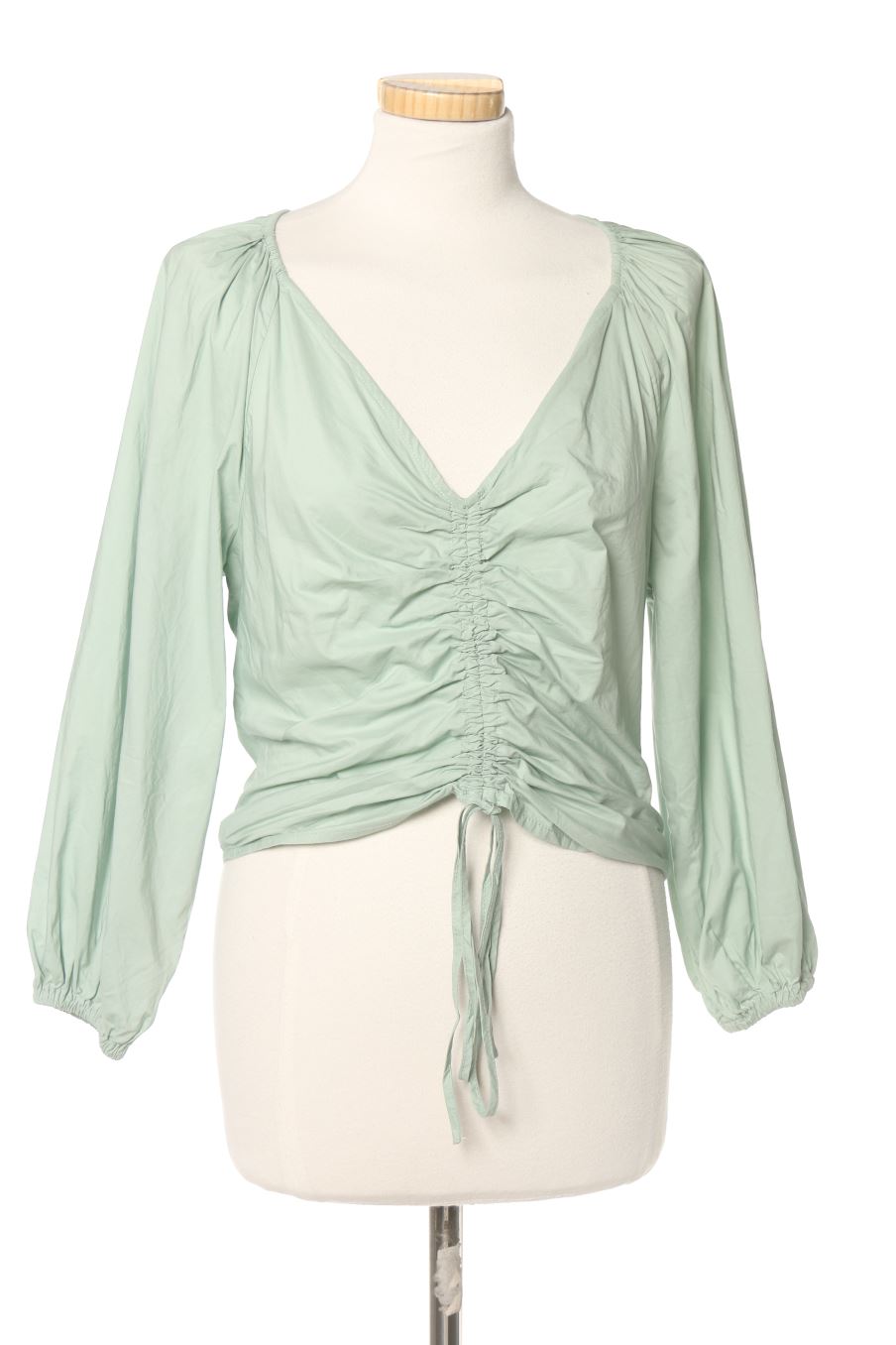 Blusa de manga larga de Mango de la talla XS, de color verde