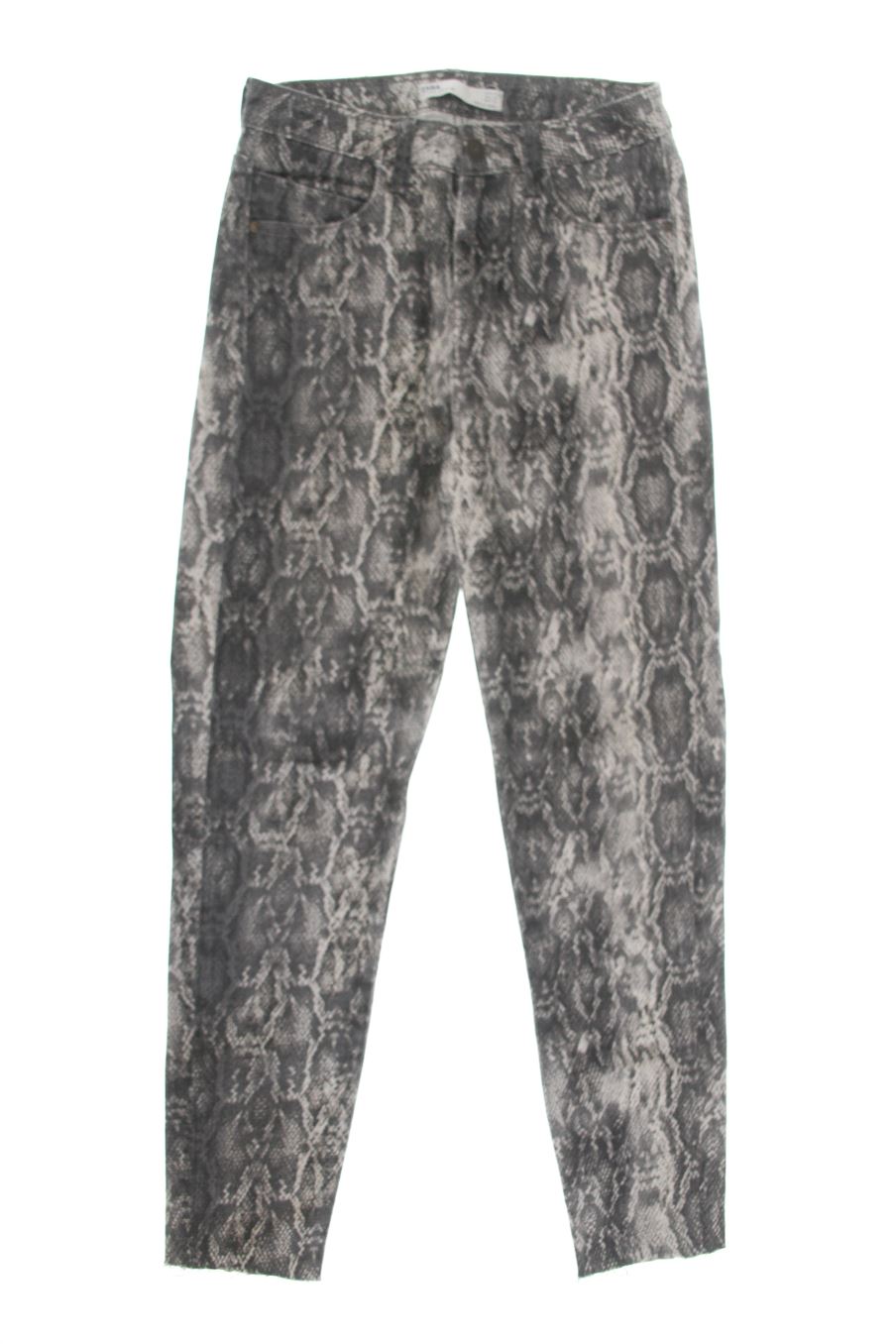 Vaquero de Zara de la talla 34, de color animal print de ropa vaquera