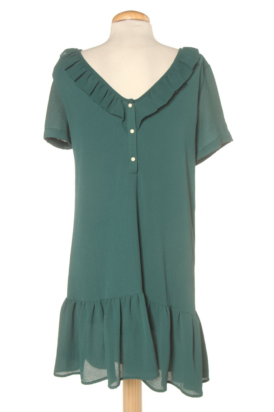 Robe casual YCOO de la taille S, de couleur vert