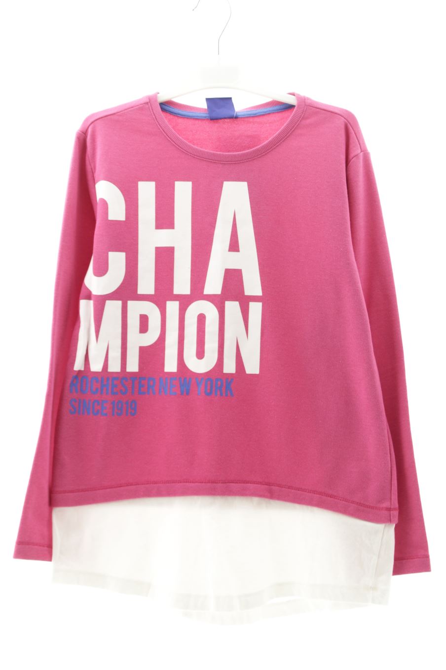Sweatshirt Champion de la taille 13 ans avec une étiquette